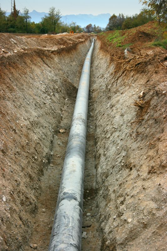 Underground Gas Line Routing